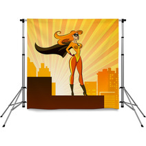 Super Hero - Female. Backdrops 47471612