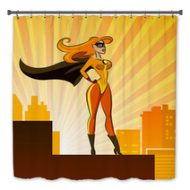Super Hero - Female. Bath Decor 47471612