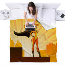 Super Hero - Female. Blankets 47471612