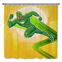 Super Hero. Vector Illustration On A Background Bath Decor 63785839