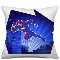 Super Hero. Vector Illustration On A Background Pillows 62733258