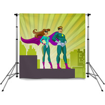 Super Heroes - Male And Female. Backdrops 56197586