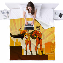 Super Heroes - Male And Female. Blankets 47471581