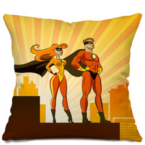 Super Heroes - Male And Female. Pillows 47471581