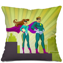 Super Heroes - Male And Female. Pillows 56197586
