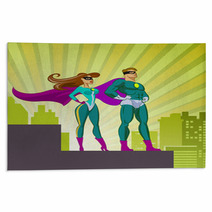 Super Heroes - Male And Female. Rugs 56197586