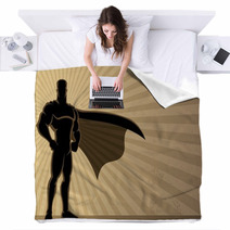 Superhero Background Blankets 35202860