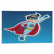 Superhero Boy Cartoon. Rugs 35152829