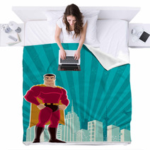 Superhero City Blankets 35234474