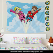 SuperHero Kids Wall Art 29435191