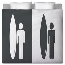 Surf Surfer Wave Board Beach Bedding 101727139