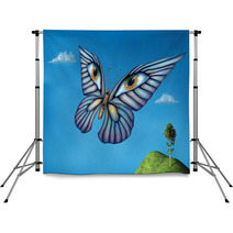 Surreal Butterfly Backdrops 58288006