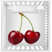 Sweet Cherry Isolated On White Nursery Decor 66244720