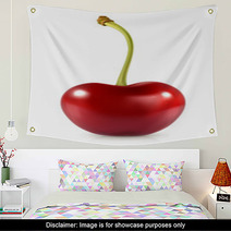 Sweet Cherry, Vector Icon Wall Art 66120356