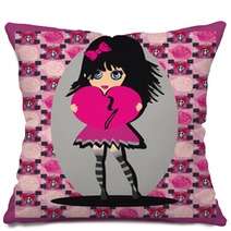 Sweet Emo Girl Pillows 55468357