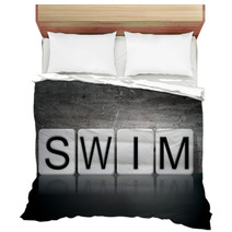 Swim Tiled Letters Concept And Theme Bedding 128919968