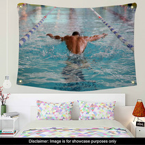 Swimmer In The Swimming Pool Wall Art 72117527