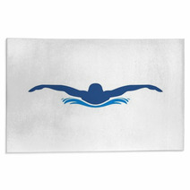 Swimming Logo Rugs 105873983