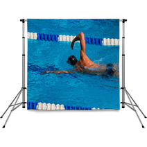 Swimming Stock Image Backdrops 77905575