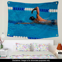 Swimming Stock Image Wall Art 77905575