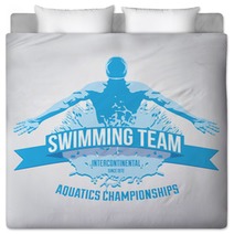 Swimming Team Logo Bedding 88126447
