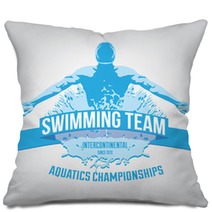 Swimming Team Logo Pillows 88126447