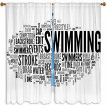 Swimming Window Curtains 18032415