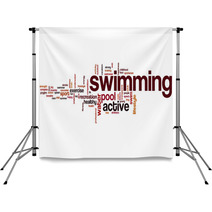 Swimming Word Cloud Backdrops 73888973