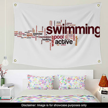 Swimming Word Cloud Wall Art 73888973