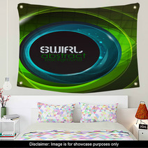 Swirl Abstract Background Wall Art 35589668