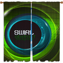 Swirl Abstract Background Window Curtains 35589668