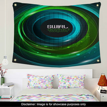 Swirl Vector Abstract Background Wall Art 35534915