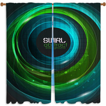 Swirl Vector Abstract Background Window Curtains 35534915
