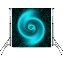 Swirling Star - Turquoise. Abstract Background. Backdrops 63872751