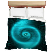 Swirling Star - Turquoise. Abstract Background. Bedding 63872751