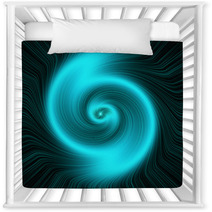 Swirling Star - Turquoise. Abstract Background. Nursery Decor 63872751