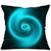 Swirling Star - Turquoise. Abstract Background. Pillows 63872751