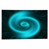 Swirling Star - Turquoise. Abstract Background. Rugs 63872751