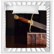 Sword On Old Bible Nursery Decor 65844058