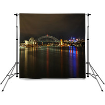 Sydney Harbour At Night Backdrops 44921265