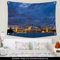Sydney Harbour Twilight Wall Art 42287451