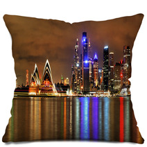 Sydney Harbour With Opera House And Bridge Pillows 43637580