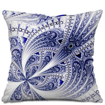 Symmetrical Fractal Flower, Digital Artwork For Creative Graphic Pillows 60811885