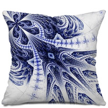 Symmetrical Fractal Flower, Digital Artwork For Creative Graphic Pillows 60811913