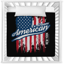 T Shirt Graphic Design With American Flag And Grunge Texture New York Typography Shirt Design Modern Poster And T Shirt Graphic Design Nursery Decor 195551443