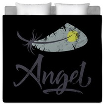 T Shirt Printing Logo Template Angel Bedding 125367338