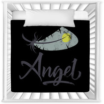 T Shirt Printing Logo Template Angel Nursery Decor 125367338