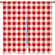 Tablecloth Pattern Window Curtains 63153872