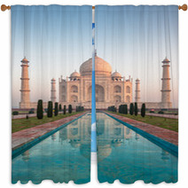 Taj Mahal Agra India Window Curtains 51219701
