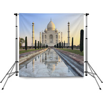 Taj Mahal At Sunrise Backdrops 48604470